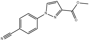 methyl 1-(4-cyanophenyl)-1H-pyrazole-3-carboxylate Struktur