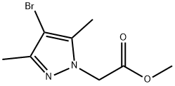 methyl (4-bromo-3,5-dimethyl-1H-pyrazol-1-yl)acetate Struktur