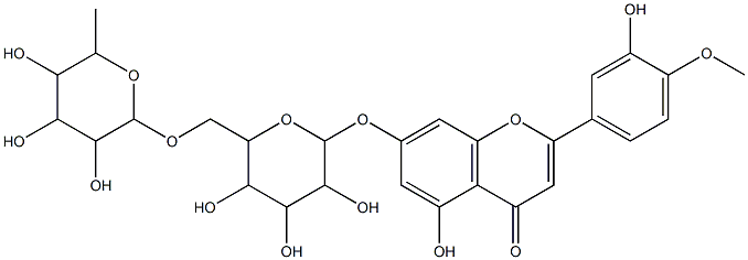 5-hydroxy-2-(3-hydroxy-4-methoxyphenyl)-7-[3,4,5-trihydroxy-6-[(3,4,5-trihydroxy-6-methyloxan-2-yl)oxymethyl]oxan-2-yl]oxychromen-4-one