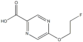 5-(2-fluoroethoxy)pyrazine-2-carboxylic acid Structure