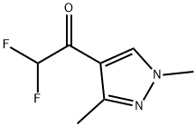 1-(1,3-Dimethylpyrazol-4-yl)-2,2-difluoro-ethanone Struktur