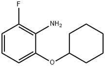 2-(Cyclohexyloxy)-6-fluoroaniline Struktur