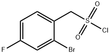 (2-Bromo-4-fluorophenyl)methanesulfonyl chloride Struktur