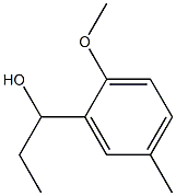 1-(2-甲氧基-5-甲基苯基)丙烷-1-醇, 1181589-27-4, 结构式