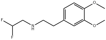 (2,2-二氟乙基)[2-(3,4-二甲氧基苯基)乙基]胺 结构式