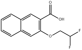 3-(2,2-Difluoroethoxy)naphthalene-2-carboxylic acid Structure