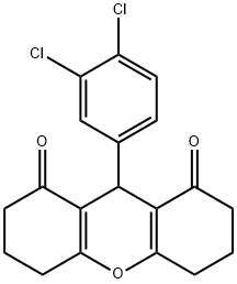 9-(3,4-Dichloro-phenyl)-3,4,5,6,7,9-hexahydro-2H-xanthene-1,8-dione Struktur