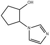 2-(1H-imidazol-1-yl)cyclopentan-1-ol Struktur