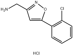 [5-(2-chlorophenyl)-1,2-oxazol-3-yl]methanamine:hydrochloride Structure