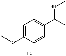[1-(4-METHOXYPHENYL)ETHYL]METHYLAMINE HYDROCHLORIDE Struktur