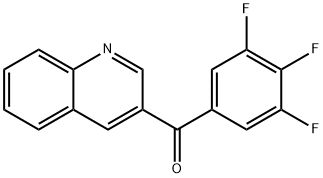 3-(3,4,5-Trifluorobenzoyl)quinoline Structure