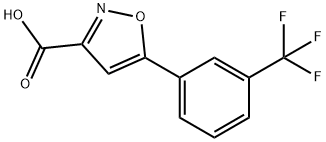 5-[3-(trifluoromethyl)phenyl]-1,2-oxazole-3-carboxylic acid, 1188086-34-1, 结构式