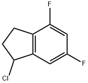 1-chloro-4,6-difluoro-2,3-dihydro-1H-indene Struktur