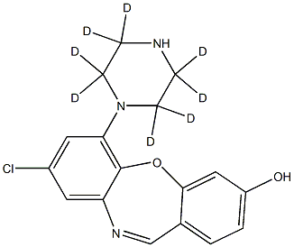 8-chloro-6-(2,2,3,3,5,5,6,6-octadeuteriopiperazin-1-yl)benzo[b][1,4]benzoxazepin-3-ol Structure