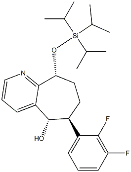 (5S,6S,9R)-6-(2,3-difluorophenyl)-9-tri(propan-2-yl)silyloxy-6,7,8,9-tetrahydro-5H-cyclohepta[b]pyridin-5-ol|瑞美吉泮中间体3