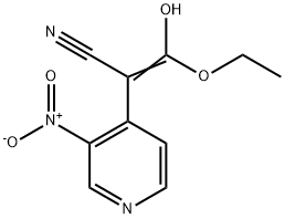 3-ethoxy-3-hydroxy-2-(3-nitropyridin-4-yl)acrylonitrile Struktur