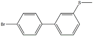 1-bromo-4-(3-methylsulfanylphenyl)benzene Struktur
