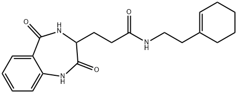 N-[2-(cyclohexen-1-yl)ethyl]-3-(2,5-dioxo-3,4-dihydro-1H-1,4-benzodiazepin-3-yl)propanamide|