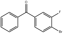 (4-Bromo-3-fluorophenyl)phenylmethanone 化学構造式
