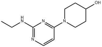 1-(2-(ETHYLAMINO)PYRIMIDIN-4-YL)PIPERIDIN-4-OL 结构式