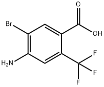 4-Amino-5-bromo-2-(trifluoromethyl)benzoic acid Structure