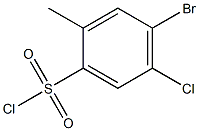 4-Bromo-5-chloro-2-methylbenzenesulfonyl chloride Structure