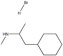 1-cyclohexyl-N-methylpropan-2-amine:hydrobromide Struktur