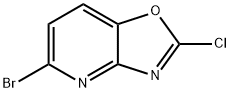 5-BROMO-2-CHLOROOXAZOLO[4,5-B]PYRIDINE 结构式