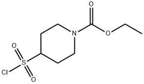 乙基 4-(氯磺酰)哌啶-1-甲酸基酯, 1211538-59-8, 结构式