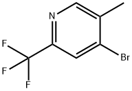 4-bromo-5-methyl-2-(trifluoromethyl)pyridine Structure