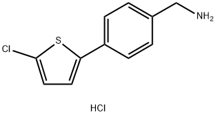 (4-(5-CHLOROTHIOPHEN-2-YL)PHENYL)METHANAMINE HYDROCHLORIDE Structure