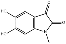 5,6-Dihydroxy-1-methyl-1H-indole-2,3-dione Struktur