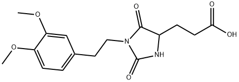 3-{1-[2-(3,4-Mimethoxyphenyl)ethyl]-2,5-dioxoimidazolidin-4-yl}propanoic acid,1214139-79-3,结构式