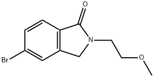 5-Bromo-2-(2-methoxy-ethyl)-2,3-dihydro-isoindol-1-one 结构式