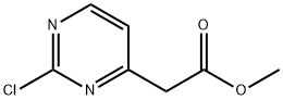 (2-Chloro-pyrimidin-4-yl)-acetic acid methyl ester Struktur