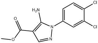 methyl 5-amino-1-(3,4-dichlorophenyl)-1H-pyrazole-4-carboxylate Struktur