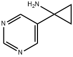 1-(PYRIMIDIN-5-YL)CYCLOPROPAN-1-AMINE Struktur