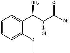 (2R,3R)-3-Amino-2-hydroxy-3-(2-methoxy-phenyl)-propionic     acid Structure