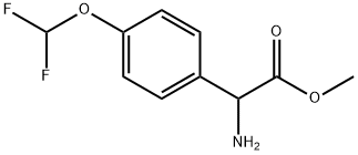 Amino-(4-difluoromethoxy-phenyl)-acetic acid methyl ester Structure