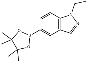 1-ethyl-5-(4,4,5,5-tetramethyl-1,3,2-dioxaborolan-2-yl)-1H-indazole Struktur