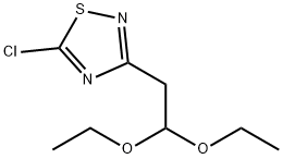 5-chloro-3-(2,2-diethoxyethyl)-1,2,4-thiadiazole 化学構造式