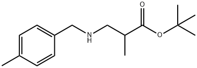 tert-butyl 2-methyl-3-{[(4-methylphenyl)methyl]amino}propanoate Structure