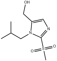 [2-methanesulfonyl-1-(2-methylpropyl)-1H-imidazol-5-yl]methanol Structure