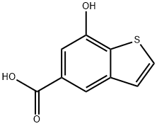 7-hydroxybenzothiophene-5-carboxylic acid, 1221448-81-2, 结构式