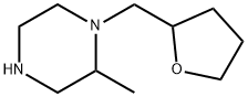 2-メチル-1-[(オキソラン-2-イル)メチル]ピペラジン 化学構造式