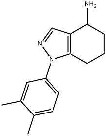 1-(3,4-dimethylphenyl)-4,5,6,7-tetrahydroindazol-4-amine 结构式
