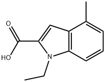 1-ethyl-4-methyl-1H-indole-2-carboxylic acid Structure