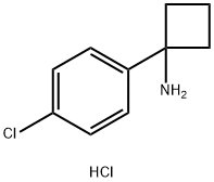 1-(4-chlorophenyl)cyclobutan-1-amine:hydrochloride Structure