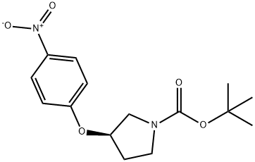 (R)-tert-Butyl 3-(4-nitrophenoxy)pyrrolidine-1-carboxylate Structure