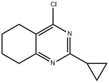 4-Chloro-2-cyclopropyl-5,6,7,8-tetrahydro-quinazoline,1233932-34-7,结构式